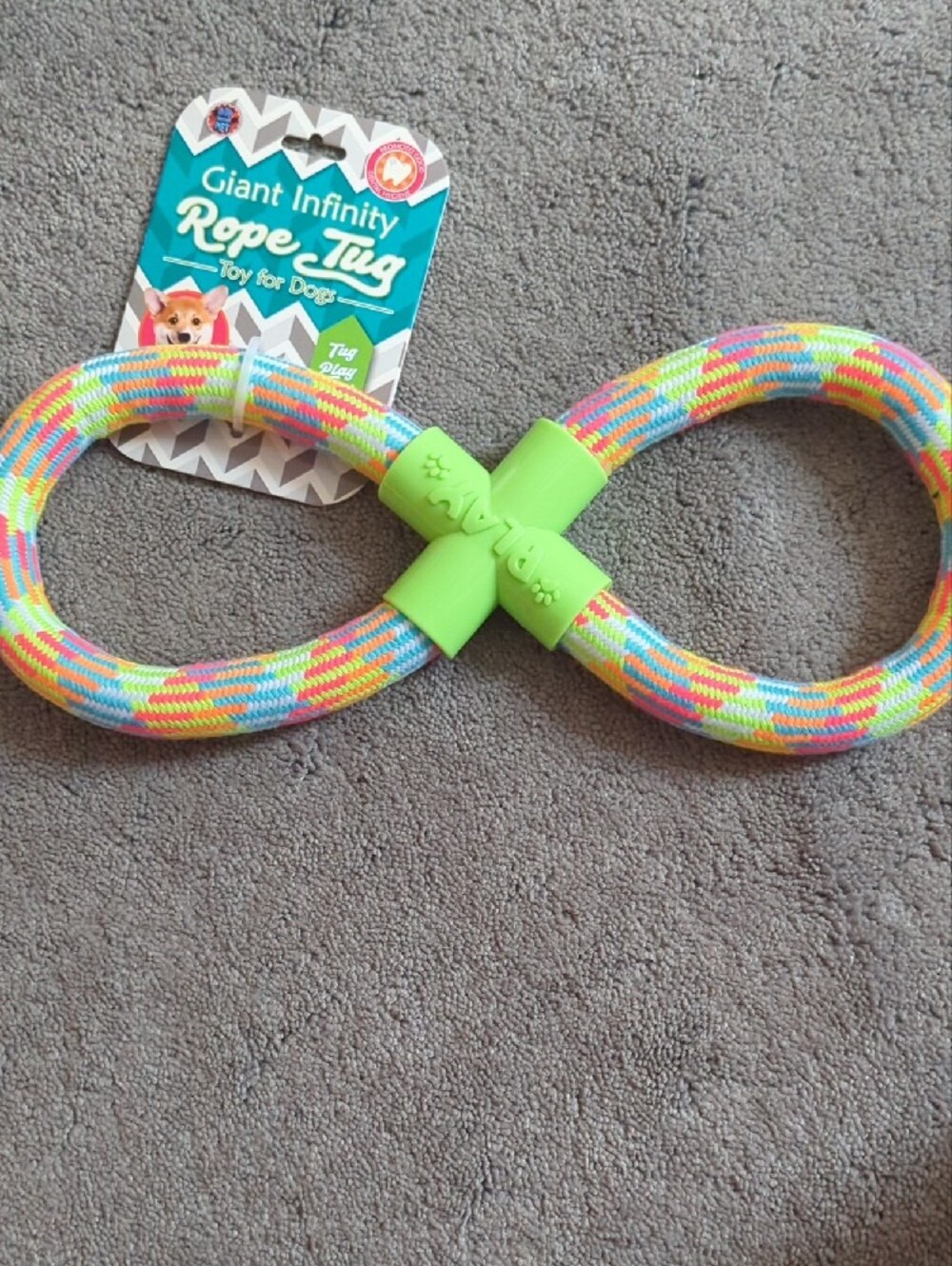Giant Infinity Rope TUG Toy For Dogs New - Picture 3 of 5